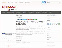 Tablet Screenshot of biggameliquors.com